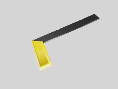 Building corner ruler measuring tool 3D model