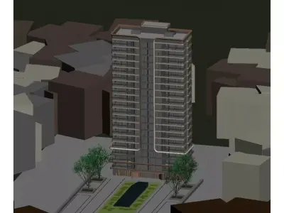 Modern High-end Residences 3D model