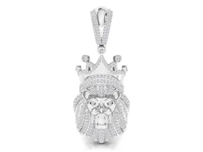 lion Diamond pendant 3D print model