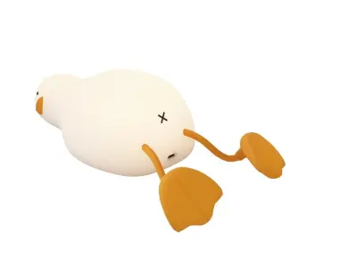 Lying Flat Duck Night Light 3D model