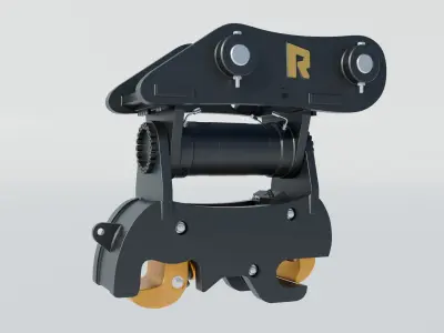 Excavator Attachments Pack - Rockland  31 Pieces Low-poly 3D model