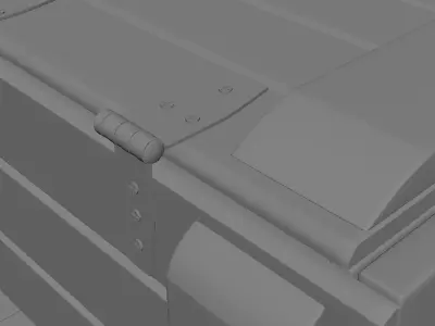 Box for army Free low-poly 3D model