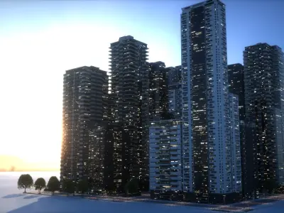 City Block Type B37 3D model