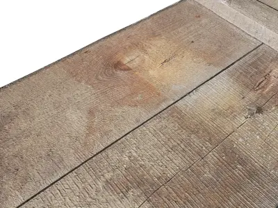 Wooden bridge Low-poly 3D model