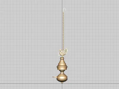 oil lamp 3D model 8