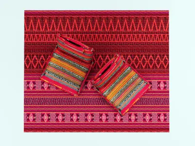 Portable Floor Chair - Arabic Style 3D model