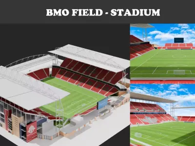 BMO Field Stadium 3D model