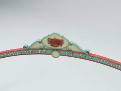 Gaslight Quarter Arch 3D model