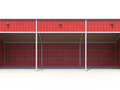 Silage Clamp 12 PBR Low-poly 3D model