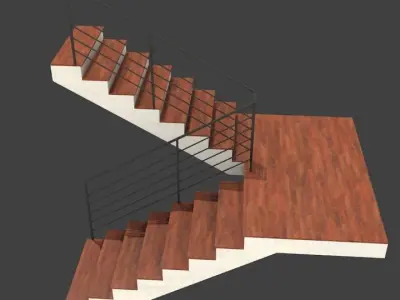 Staircase stairs Free 3D model