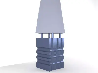 lampshade lamp with shade 3D print model