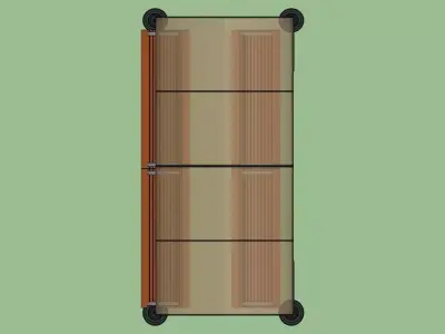 Vintage Park Bench with Canopy - 3D Model 3D model