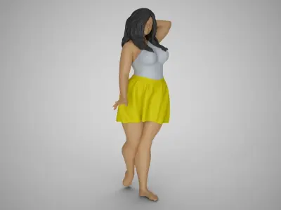 Pretty Girl Next Door 3D print model