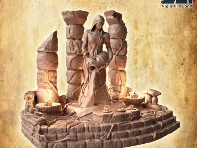 Shrine Of Life Tabletop Terrain 28 MM 3D print model