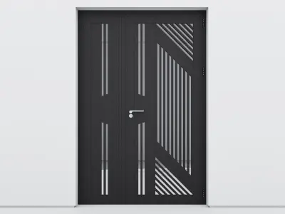 Aluminium door 114 3D model