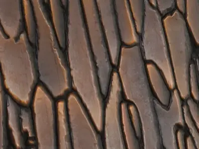 Stylized Hand-Painted Wood Planks PBR Seamless Texture