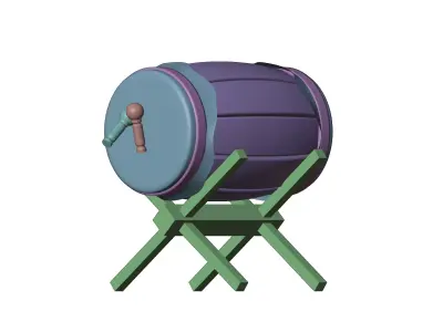 mosque drum 3D model