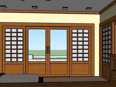 Bedroom japan style 3D model