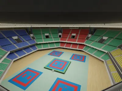 Nippon Budokan - Tokyo Japan 3D model