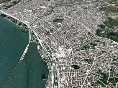 Cityscape Samsun Turkey 3D model