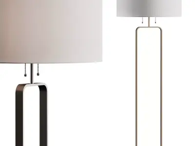 Rejuvenation Meir Floor Lamp 3D model