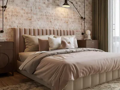 bedroom Industrial style 3D model