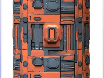 SciFi Seamless Texture Texture 7