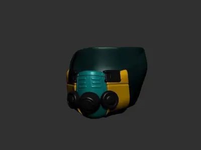 helmet high poly sculpt 3d printable  3D model 78