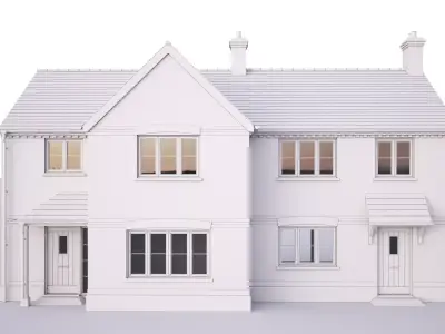 British House Trap Road Plot8-9 3D model