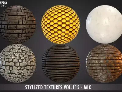 Mix Vol 115 - Stylized Textures Texture