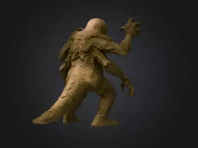 Lurking Menace Low-poly 3D model