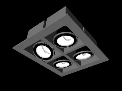 Quad Accent Light 3D model