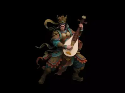 Chinese Zhong Kui 3D model