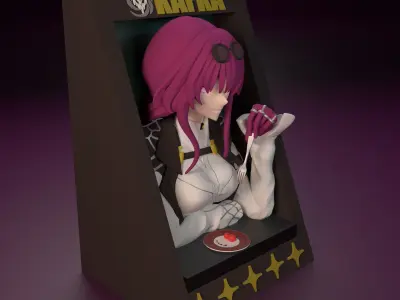 Kafka Light Cone from Honkai Star Rail  3D print model