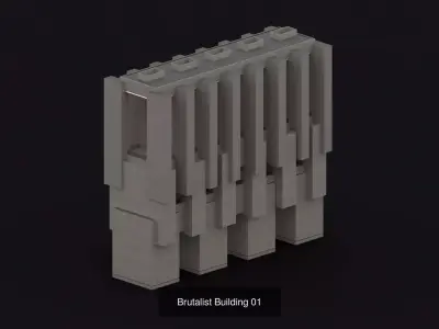 Brutalist Buildings Pack 01