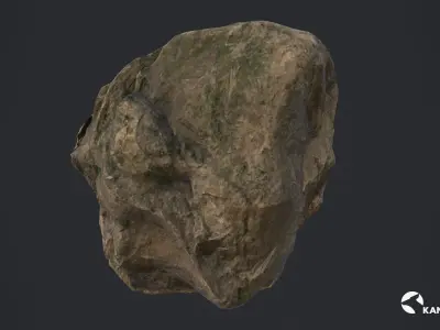 Jungle Rocks Set 1 Low-poly 3D model