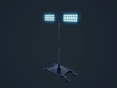 Light Stand Low-poly 3D model