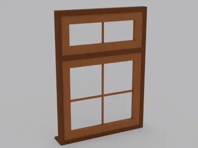 Window V2 - 110x150 Low-poly 3D model