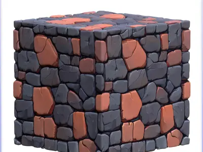 Stylized Stone Floor Seamless Texture Texture 11