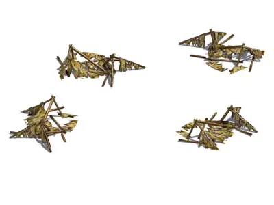 Damage - Tent 03 3D model