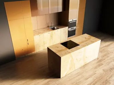 93-Kitchen9 glossy 8 3D model