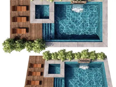 SWIMMING POOL NO64 A 3D model