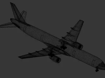 Boeing 757-200 Passenger Jet 3D model 3D model