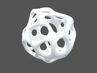 Abstract Shape v19 002 Low-poly 3D model