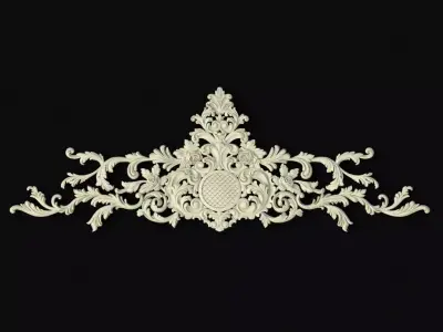 dekor ornate crown cutout 3D model