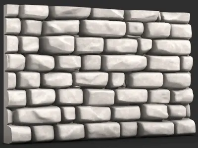 Rock Wall Building Component 3D print model purchase