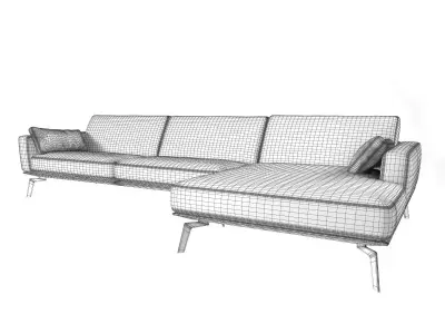 DS 87 Corner Sofa 3D model