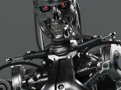 Terminator T-800 Endoskeleton Rekvizit 3D model