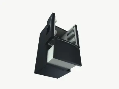 Fridge Low-poly 3D model