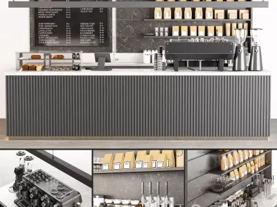 coffee shop 03 3D model